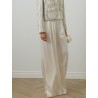 Zimmermann - Pantalon en soie crème