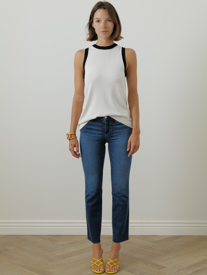 Debardeur blanc en maille - Slalom - 'S Max Mara - Mademoiselle Pearl