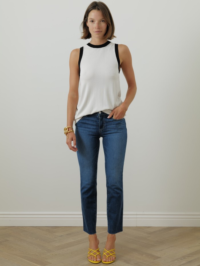 Debardeur blanc en maille - Slalom - 'S Max Mara - Mademoiselle Pearl
