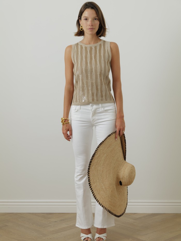 Débardeur à paillettes - Golia - Max Mara - Mademoiselle Pearl
