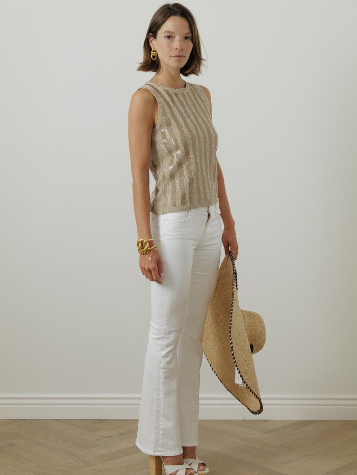 Débardeur à paillettes - Golia - Max Mara - Mademoiselle Pearl