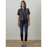 Polo navy femme - Staud - Mademoiselle Pearl