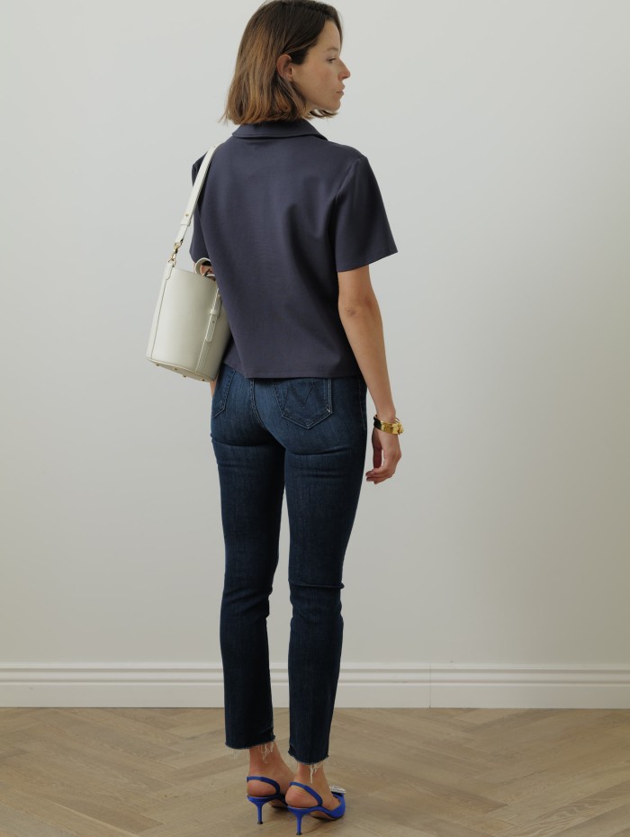 Polo navy femme - Staud - Mademoiselle Pearl