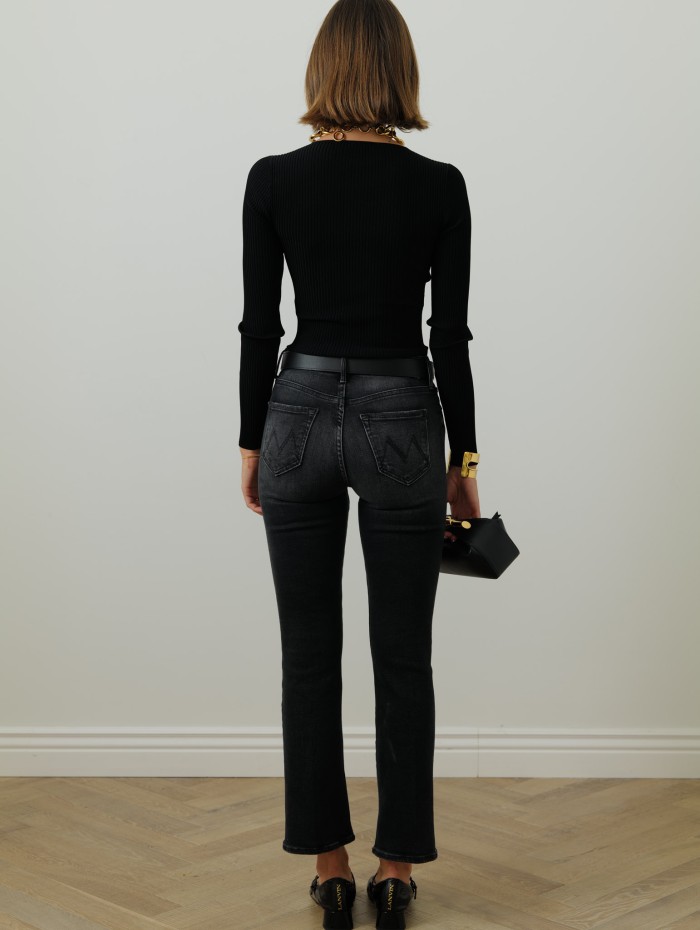 Alaïa - Body noir cotélé