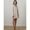 Redingote rose pale en tweed de chez Giambattista Valli