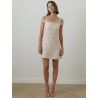 Robe en tweed rose pale de chez Giambattista Valli