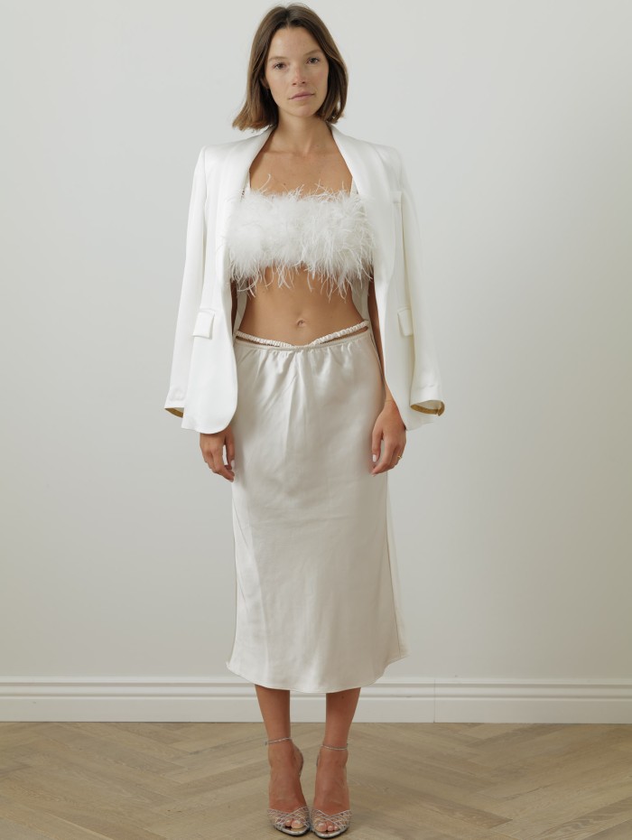 Bralette à plumes - Fanny - Love Stories - Mademoiselle Pearl