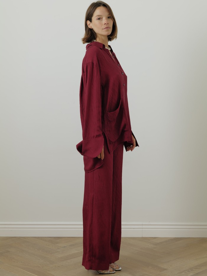 PANTALON LARGE TEXTURE