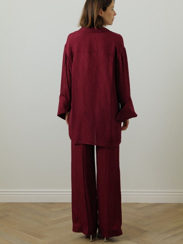 PANTALON LARGE TEXTURE
