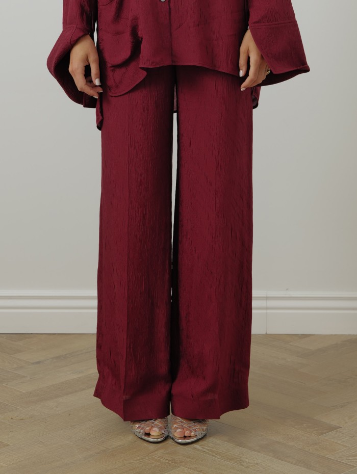 PANTALON LARGE TEXTURE