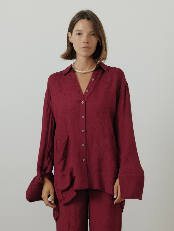 CHEMISE AMPLE TEXTUREE