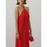 Robe longue en satin