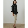 Chemise noire en faille recyclée - Patou - Mademoiselle Pearl