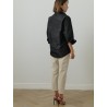 Chemise noire en faille recyclée - Patou - Mademoiselle Pearl