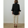 Chemise noire en faille recyclée - Patou - Mademoiselle Pearl