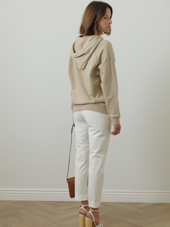 Max Mara - Sweat-shirt beige weimaraners