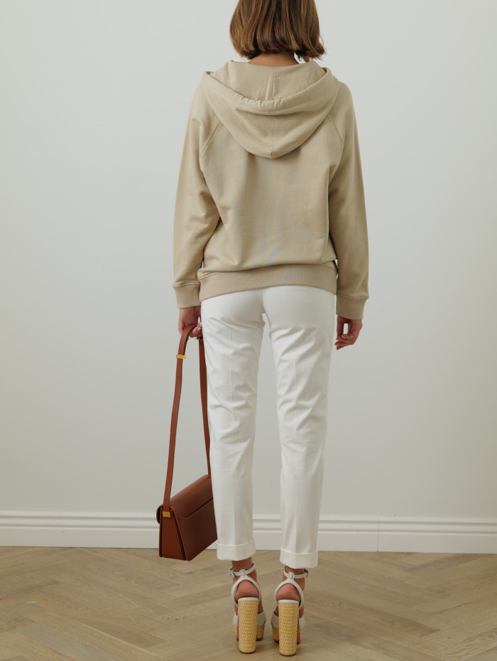Max Mara - Sweat-shirt beige weimaraners