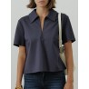 Polo navy femme - Staud - Mademoiselle Pearl
