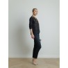 Top avec dos col V navy - Majestic Filatures - Mademoiselle Pearl