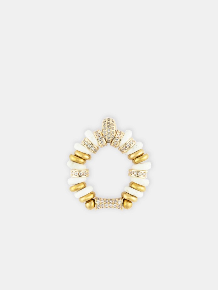 BAGUE ELASTIQUE PERLE BLANCHE