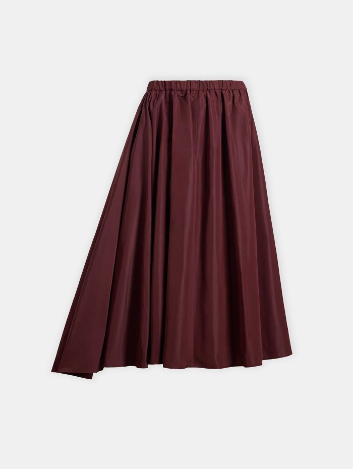ASYMMETRICAL VOLUME MIDI SKIRT