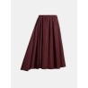 ASYMMETRICAL VOLUME MIDI SKIRT