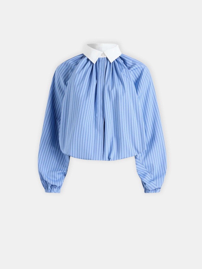 VOLUME COLLAR BLOUSE