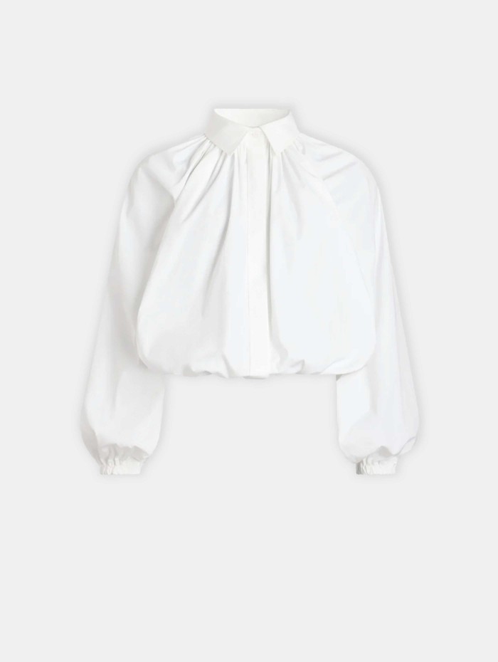 VOLUME COLLAR BLOUSE