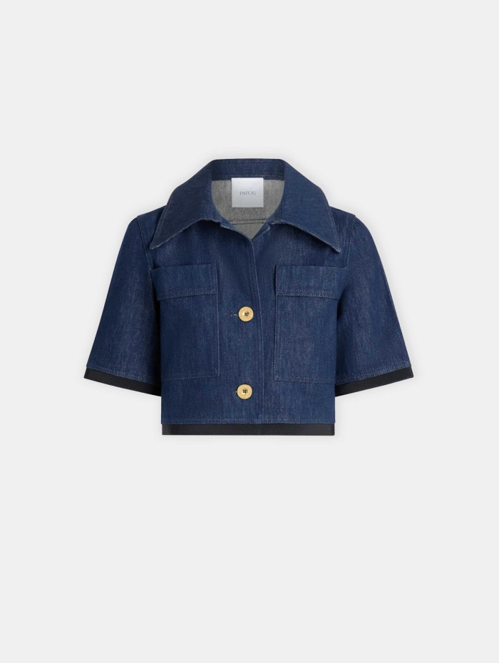 SHORT SLEEVES CROPPED JACKET