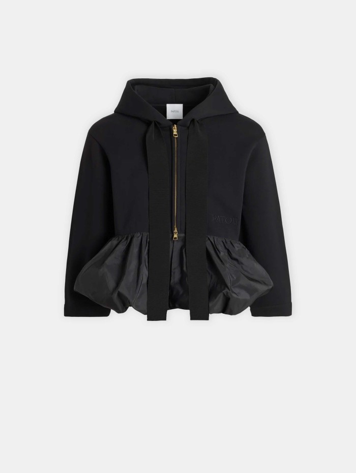 MIX FAILLE ZIPPED HOODIE