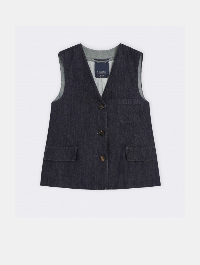 CINZIA GILET DENIM
