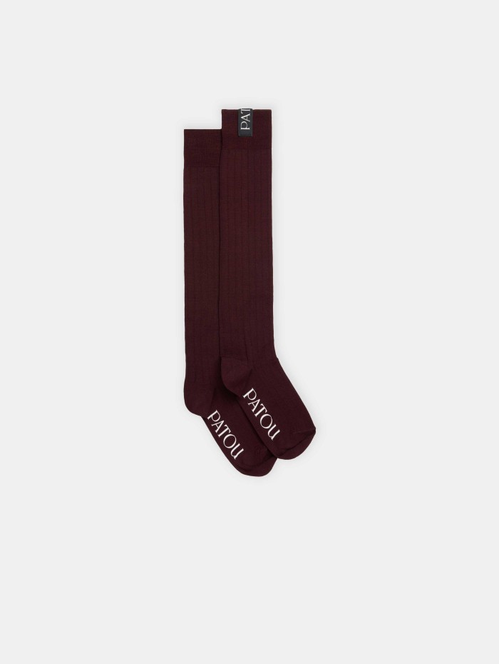 Chaussettes montantes cottelées - Patou - Mademoiselle Pearl