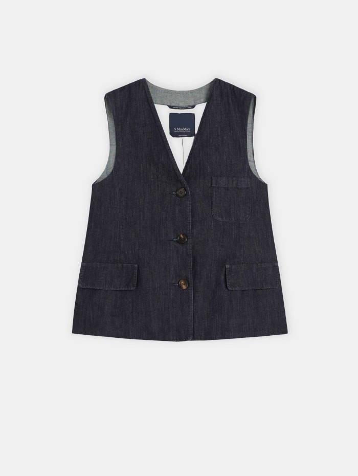 CINZIA GILET DENIM