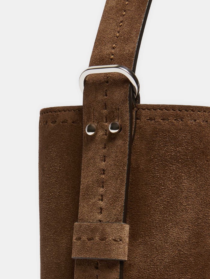 Sac seau en daim - Max Mara - Mademoiselle Pearl