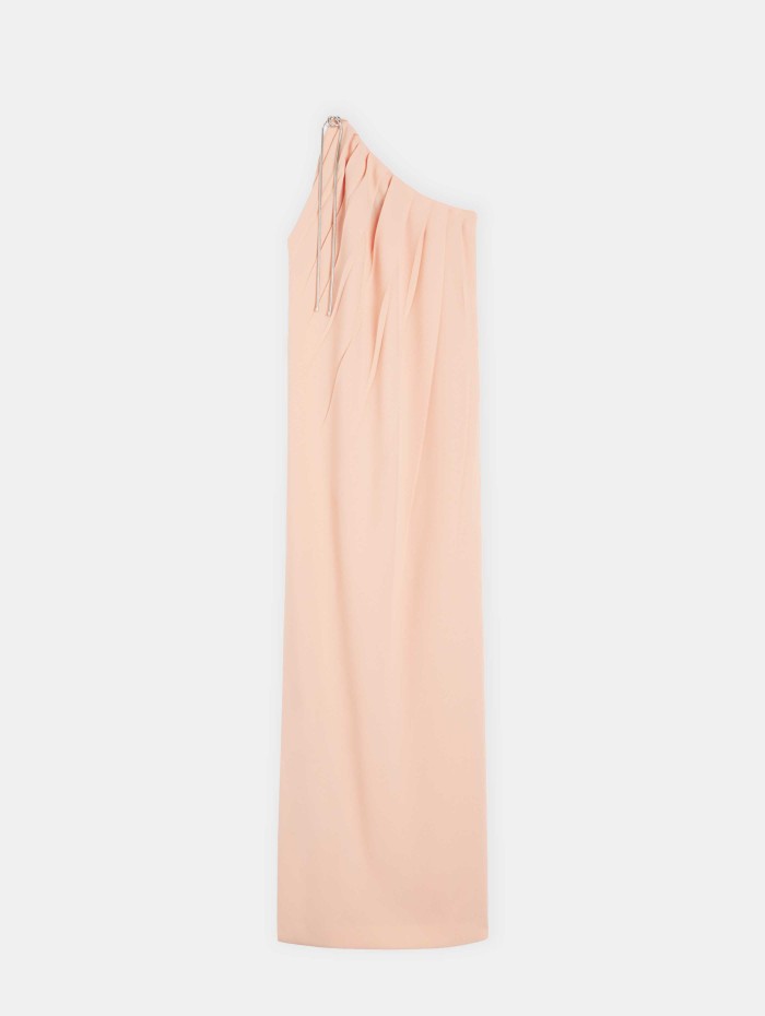 Robe longue rose saumon - Pontida - Max Mara - Mademoiselle Pearl