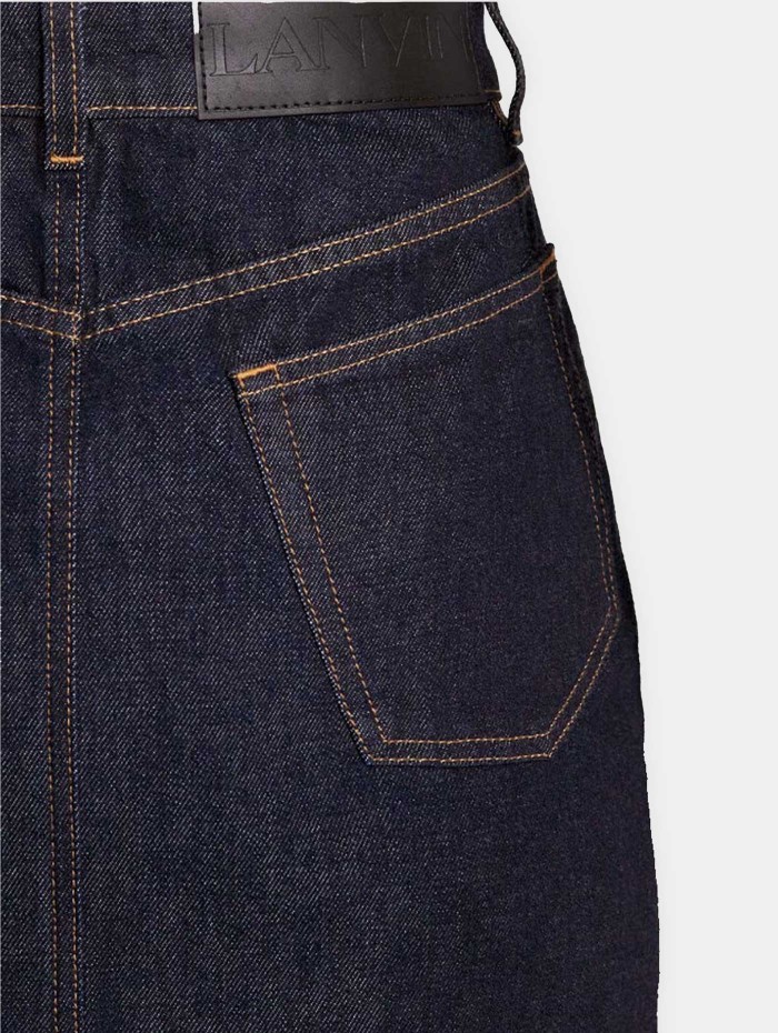 Lanvin - Jupe en denim brut