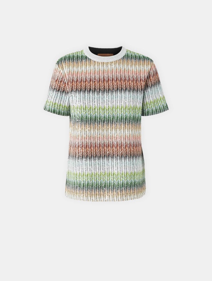 T-shirt à paillettes - Missoni - Mademoiselle Pearl
