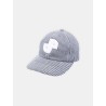 CASQUETTE BLEU BLANC RAYE LOGO
