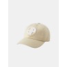 CASQUETTE BEIGE LOGO BLANC
