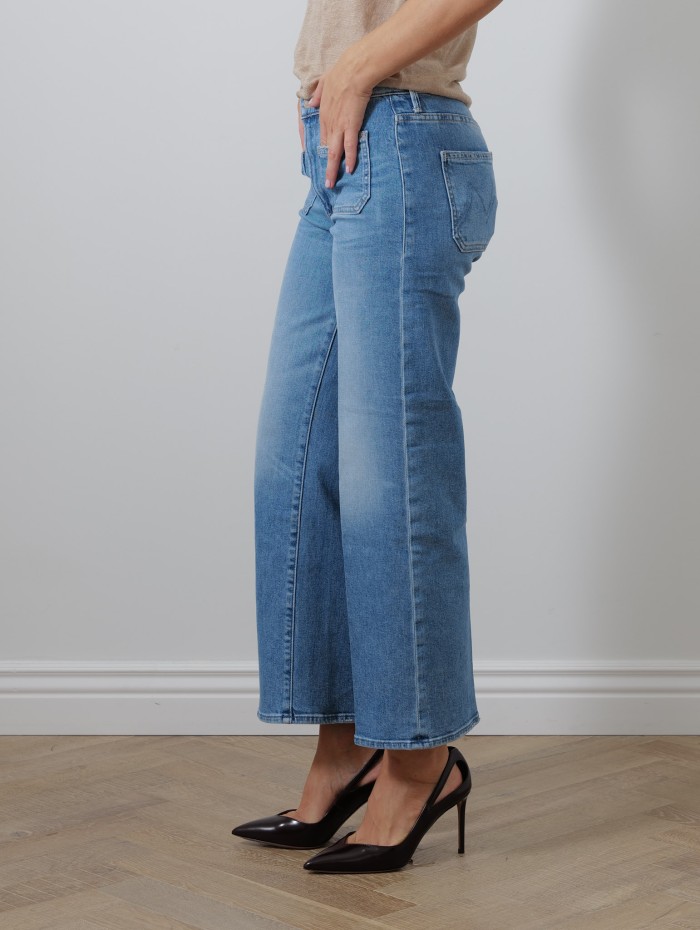 Jean poches plaquées - Patch pkt mid rise maven ankle avant gardener - Mother