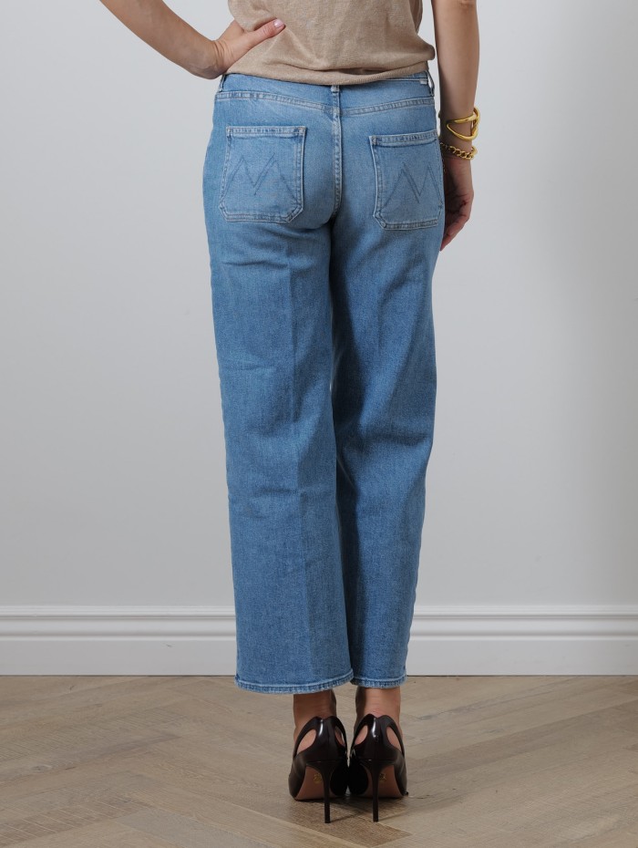 Jean poches plaquées - Patch pkt mid rise maven ankle avant gardener - Mother