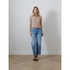 Jean poches plaquées - Patch pkt mid rise maven ankle avant gardener - Mother