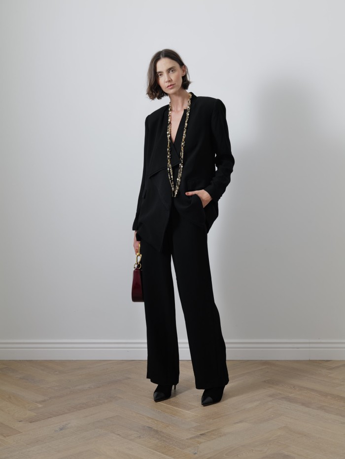 Veste tailleur - Elea draped front jacket