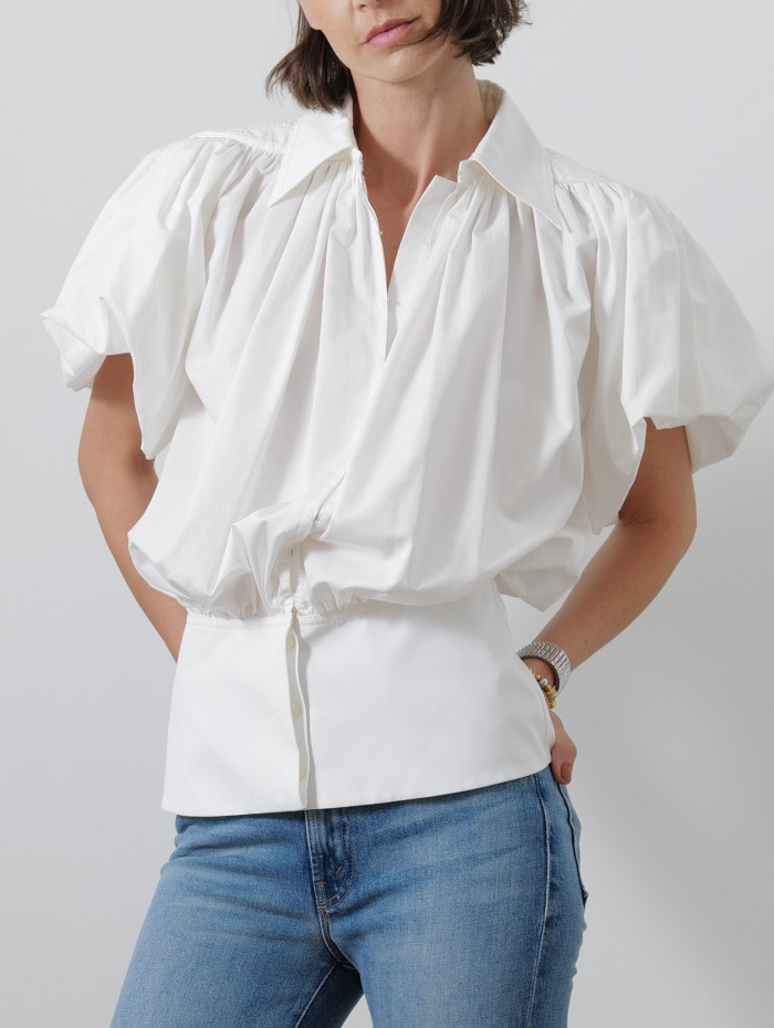 Blouse manches bouffantes - Lanvin - Mademoiselle Pearl