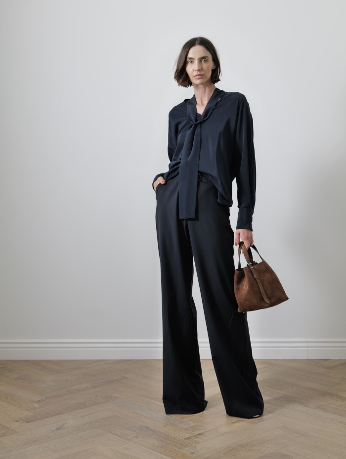 Chemisier avec lavallière - Caco - Max Mara - Mademoiselle Pearl
