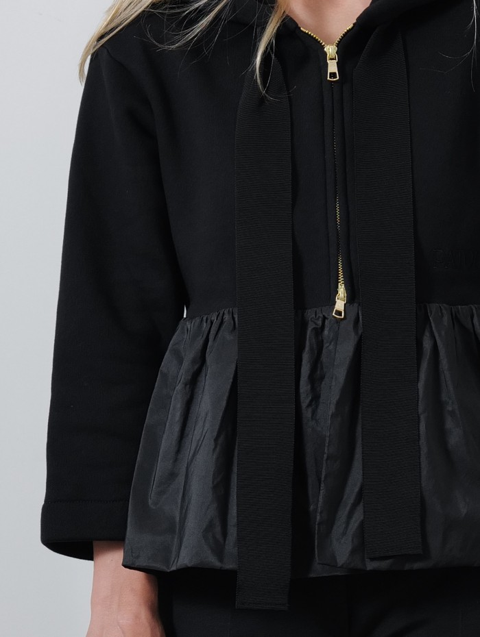 Sweatshirt zippé - noir - Patou