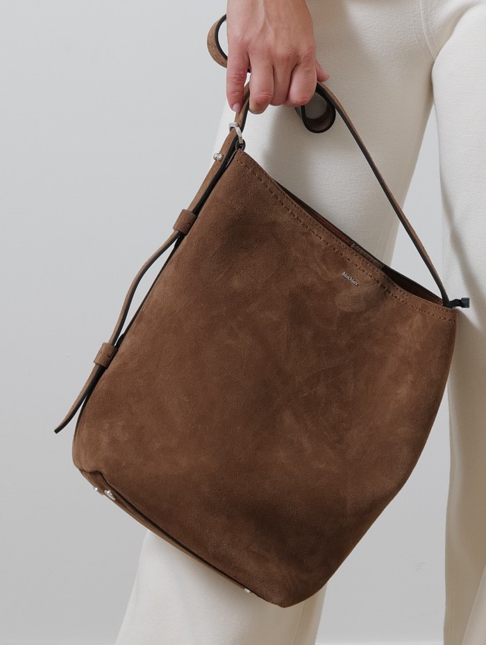 Sac seau en daim - Max Mara - Mademoiselle Pearl