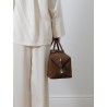 Sac Boston en daim - Max Mara - Mademoiselle Pearl