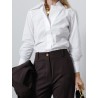 Chemise blanche à col large - Patou - Mademoiselle Pearl