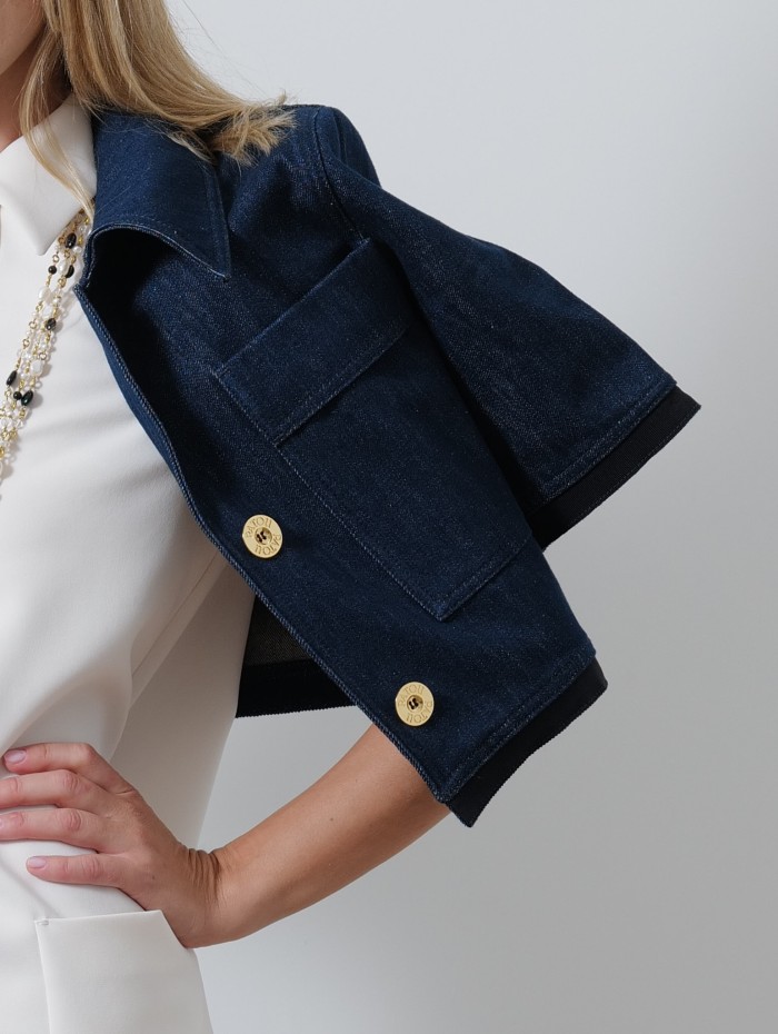 Veste courte - bleu rodéo - Patou